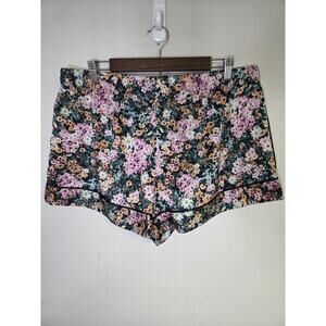 Victorias Secret Ditzy Floral Print Silky Pajama Shorts Size XL